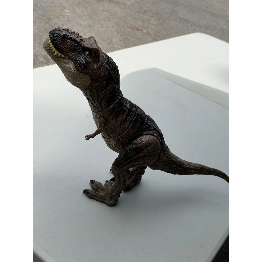 Jurassic World Dominion Thrash 'N Devour Tyrannosaurus Rex Action Figure WORKS!